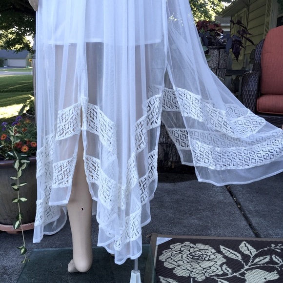 NWT A&F MAXI LACE OVER SLIP STUNNING MAXI DRESS - Picture 4 of 9